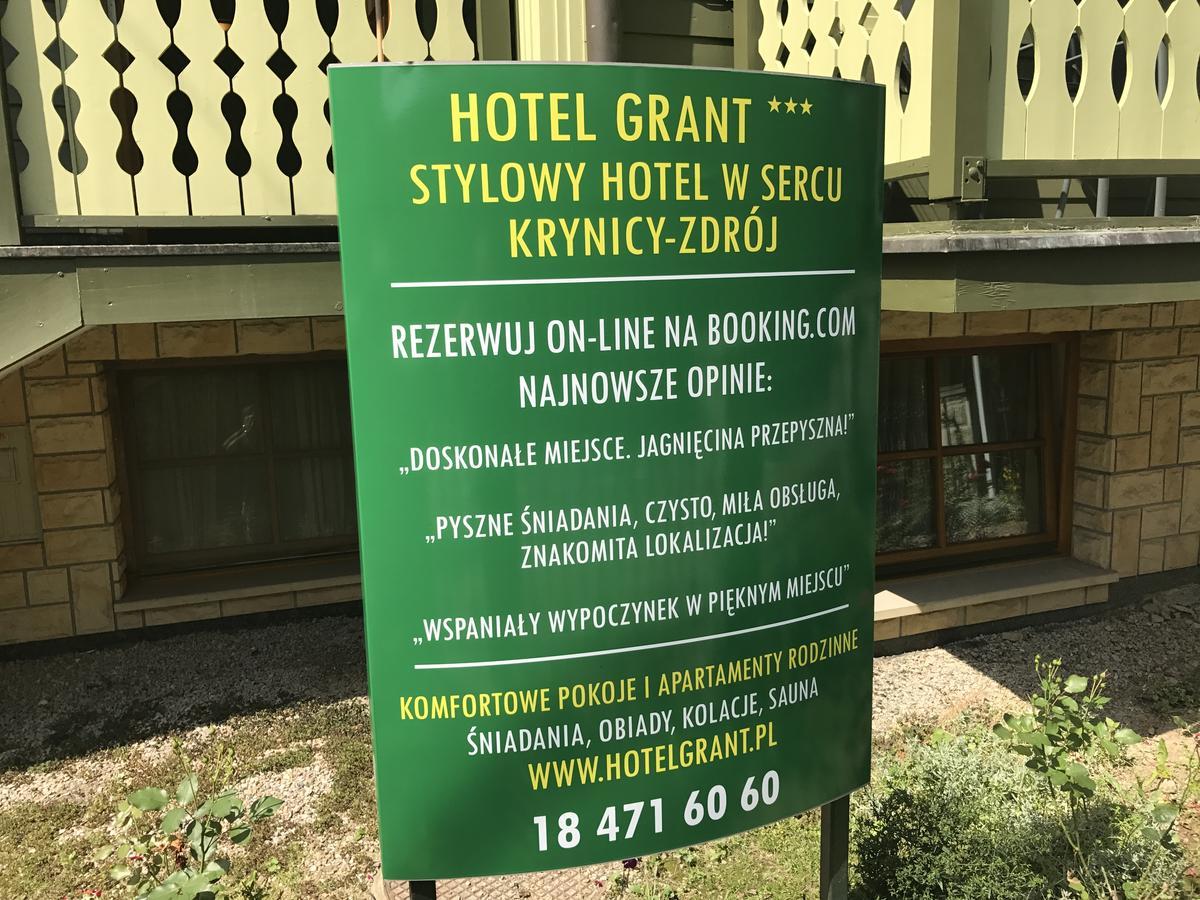 Hotel Grant Krynica Zdroj Eksteriør bilde